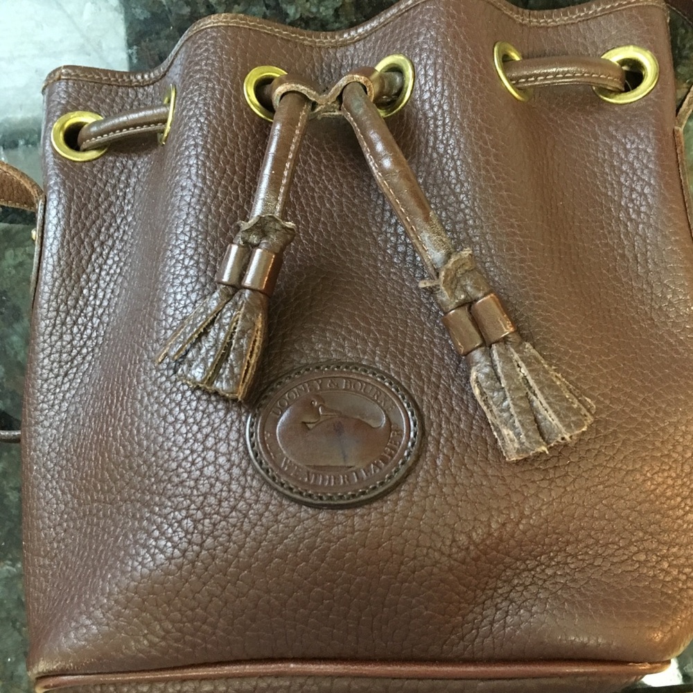 Small brown Dooney and Bourke bucket - vintage!
